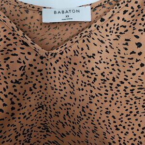 BNWOT Aritzia Babaton satin top | leopard print, XS - S
